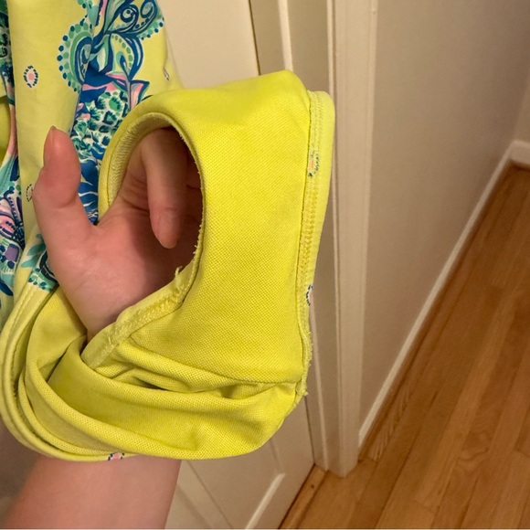 Lilly Pulitzer Jaspen One Piece Swimsuit Lori Green Pineapple Rivera Size 6 - Picture 9 of 10